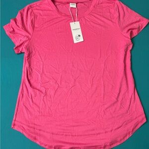 XIEERDUO Women’s Pink Dry Fit T Shirt Size L NWT Athletic Top